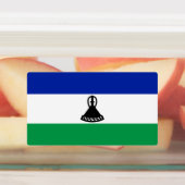 Lesotho Flag Etiketten (Befestigt)