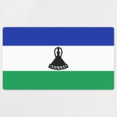 Lesotho Flag Etiketten (Design 1)