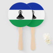 Lesotho Flag Fächer (Vorne und Hinten)