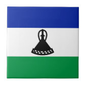 Lesotho Flag Fliese (Vorderseite)