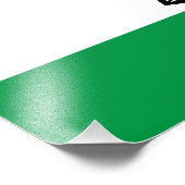 Lesotho Flag Fotodruck (Ecke)