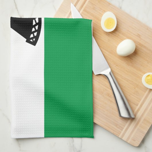 Lesotho Flag Geschirrtuch (Viertel Falte)