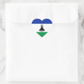 Lesotho Flag Heart Sticker (Tasche)