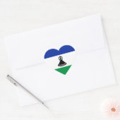 Lesotho Flag Heart Sticker (Umschlag)