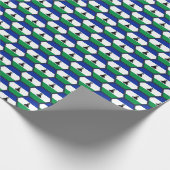 Lesotho Flag Honeycomb Wrapping Paper Geschenkpapier (Ecke)