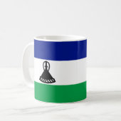 Lesotho Flag Keramik Tasse (Vorderseite Links)