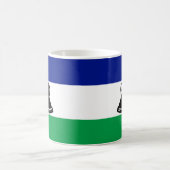 Lesotho Flag Keramik Tasse (Mittel)