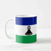 Lesotho Flag Keramik Tasse (Links)