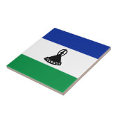 Lesotho Flag Keramik Tile Fliese (Seite)
