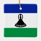 Lesotho Flag Keramikornament (Vorderseite)