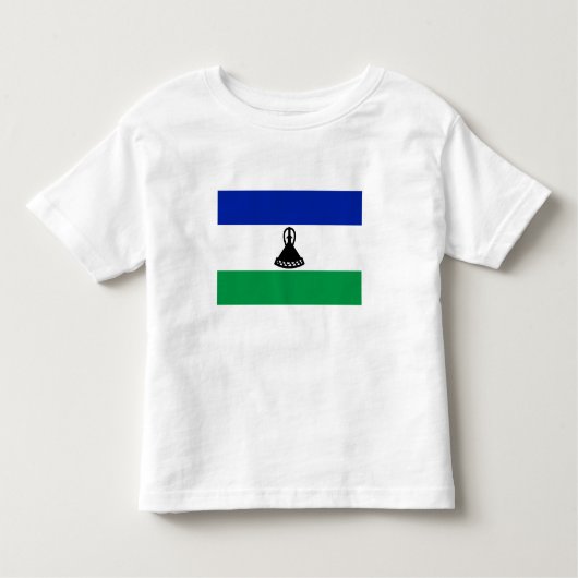 Lesotho Flag Kleinkind T-shirt (Vorderseite)