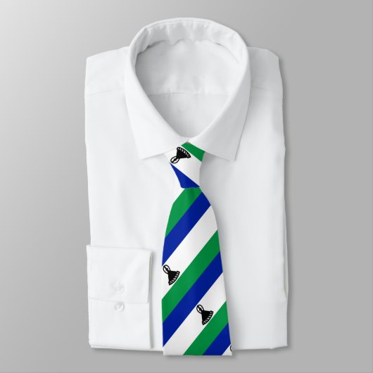 Lesotho Flag Krawatte (Gebunden)