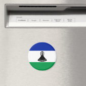 Lesotho Flag Magnet (In Situ (Geschirrspüler))