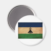 Lesotho Flag Magnet (Vorderseite/Rückseite)
