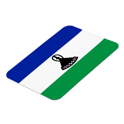 Lesotho Flag Magnet (Linke Seite)