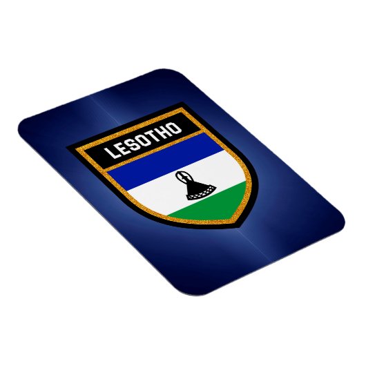 Lesotho Flag Magnet (Rechte Seite)