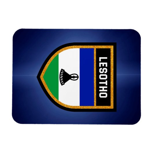 Lesotho Flag Magnet (Horizontal)