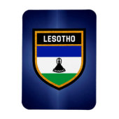 Lesotho Flag Magnet (Vertikal)
