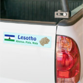 Lesotho Flag + Map Autoaufkleber (Auf Lkw)