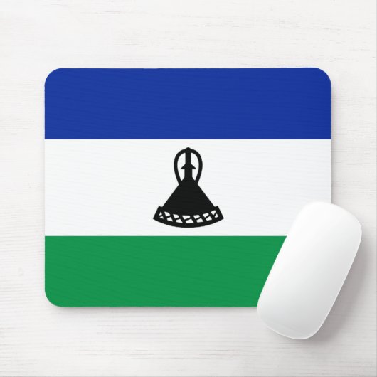 Lesotho Flag Mousepad (Mit Mouse)