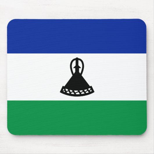 Lesotho Flag Mousepad (Vorne)