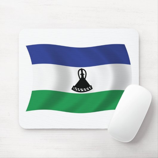 Lesotho Flag Mousepad (Mit Mouse)