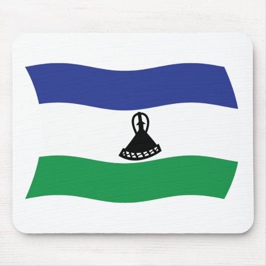 Lesotho Flag Mousepad (Vorne)