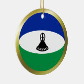 Lesotho Flag Ornament (Rechts)