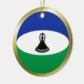Lesotho Flag Ornament (Links)