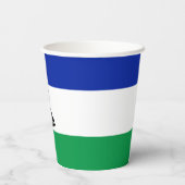 Lesotho Flag Pappbecher (Rückseite)