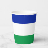 Lesotho Flag Pappbecher (Rechts)