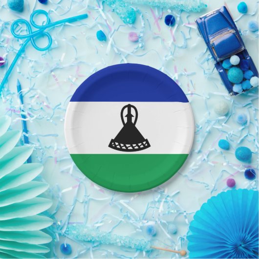 Lesotho Flag Pappteller (Party)