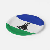 Lesotho Flag Pappteller (Schrägansicht)