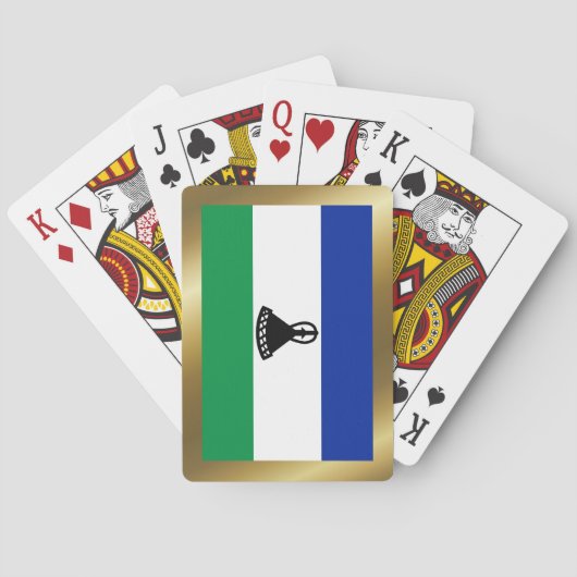 Lesotho Flag Playing Cards Spielkarten (Rückseite)