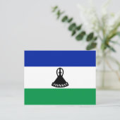 Lesotho Flag Postcard Postkarte (Stehend Vorderseite)