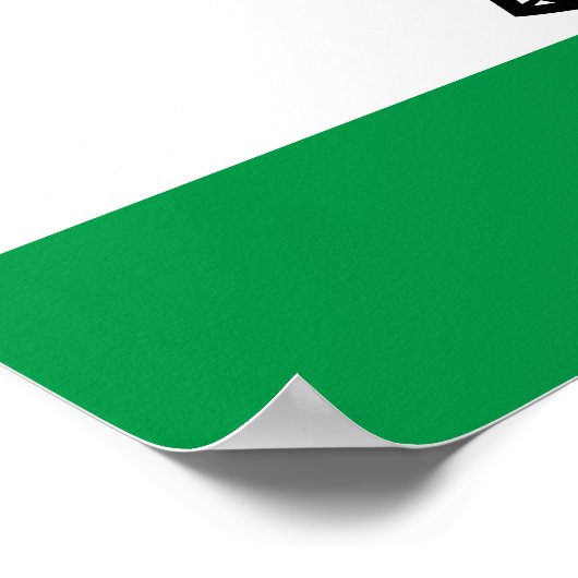 Lesotho Flag Poster (Ecke)