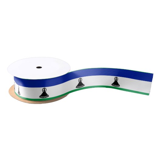Lesotho Flag Satinband (Spule)