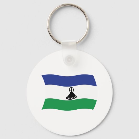 Lesotho Flag Schlüsselanhänger (Vorderseite)
