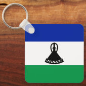 Lesotho Flag Schlüsselanhänger (Vorderseite)