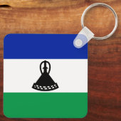 Lesotho Flag Schlüsselanhänger (Rückseite)