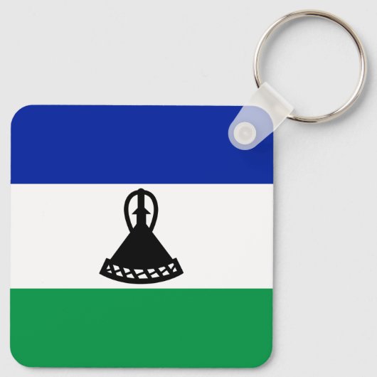 Lesotho Flag Schlüsselanhänger (Rückseite)
