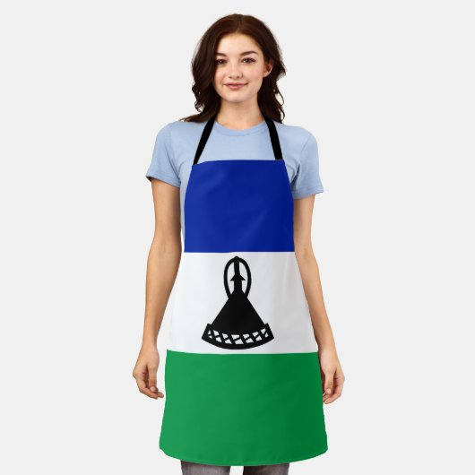 Lesotho Flag Schürze (Getragen)