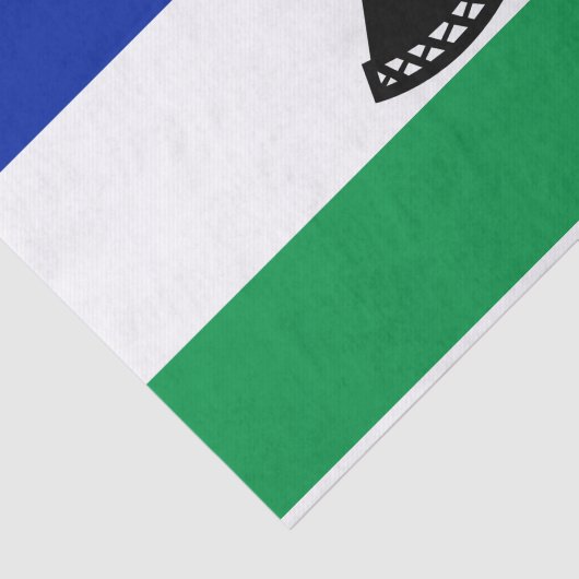 Lesotho Flag Seidenpapier (Ausschnitt)