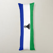 Lesotho Flag Seitenschläferkissen (Rückseite (Vertikal))