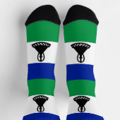 Lesotho Flag Socken (Oben)