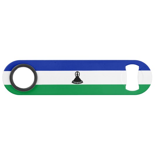Lesotho Flag Speed Flaschenöffner (Vorderseite (Horizontal))