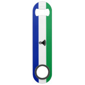 Lesotho Flag Speed Flaschenöffner (Rückseite)