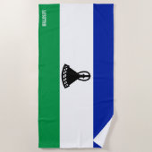 Lesotho Flag Splendid Patriotic Strandtuch (Vorderseite)