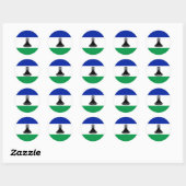 Lesotho Flag Sticker (Blatt)