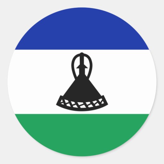 Lesotho Flag Sticker (Vorderseite)